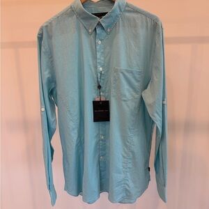 John Varvatos Pale Aqua Casual Button-Down Shirt